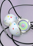 Jawbreaker Locket Necklace with Candy Layers