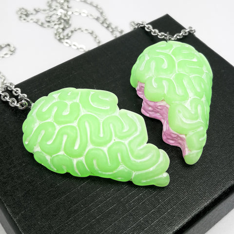 green and pink candy bff brain set