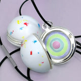 Jawbreaker Locket Necklace with Candy Layers